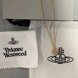 COPY - Vivienne Westwood Heart Saturn Pendant Necklace